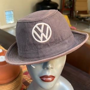 Vintage Ole Headwear Embroidered Volkswagon Logo Fedora Hat